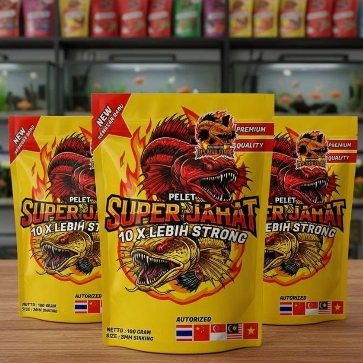 Pelet Maru SUPER JAHAT 100gr Original Pakan Channa