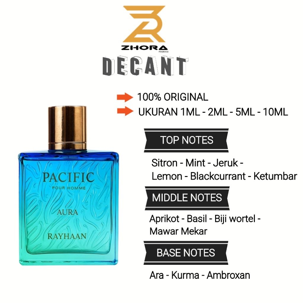 Decant Rayhaan Pacific Aura (dupe LV pacific chill)