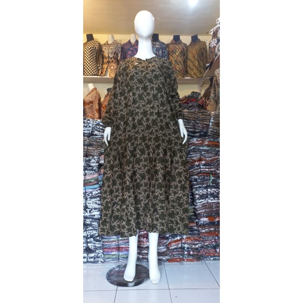 Gamis Susun Coklatan