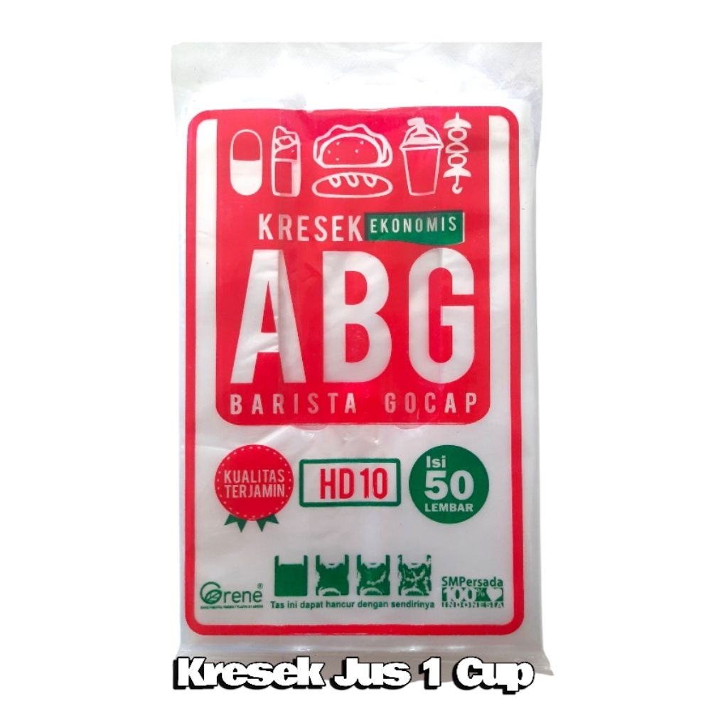 Kresek Cup Jus Kresek Bening Jus 1 cup