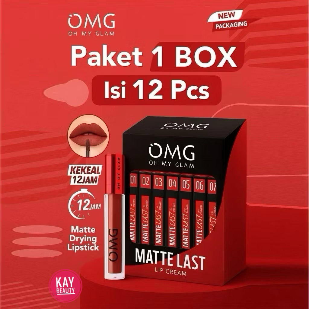 (Bundle Grosir isi 12) OMG matte lipcream x 12pc*