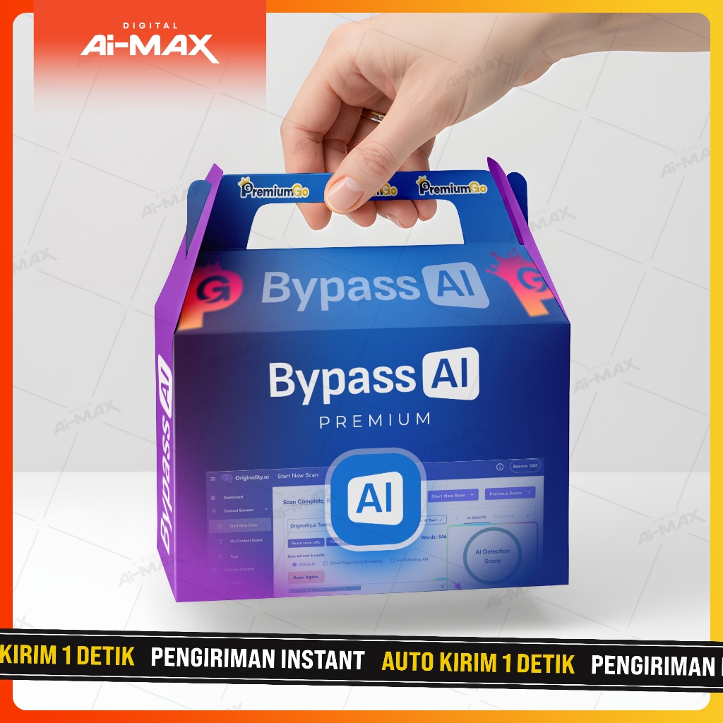 BypassAI 1 Tahun Unlimited – Rewrite Bebas Plagiarisme, Humanized Text, Anti Deteksi AI (Turnitin/Or