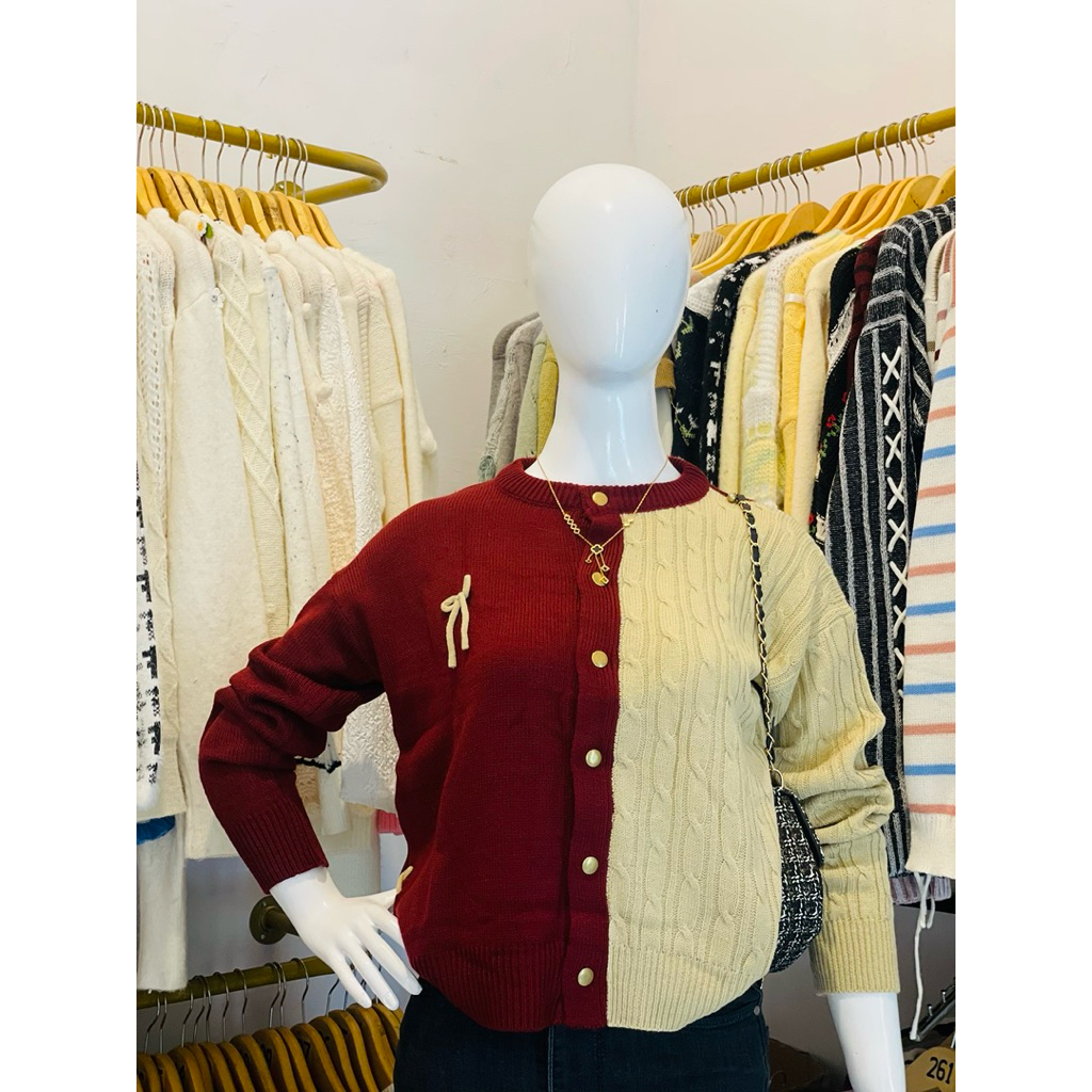 CARDIGAN  RAJUT CABLE CARDIGAN WANITA