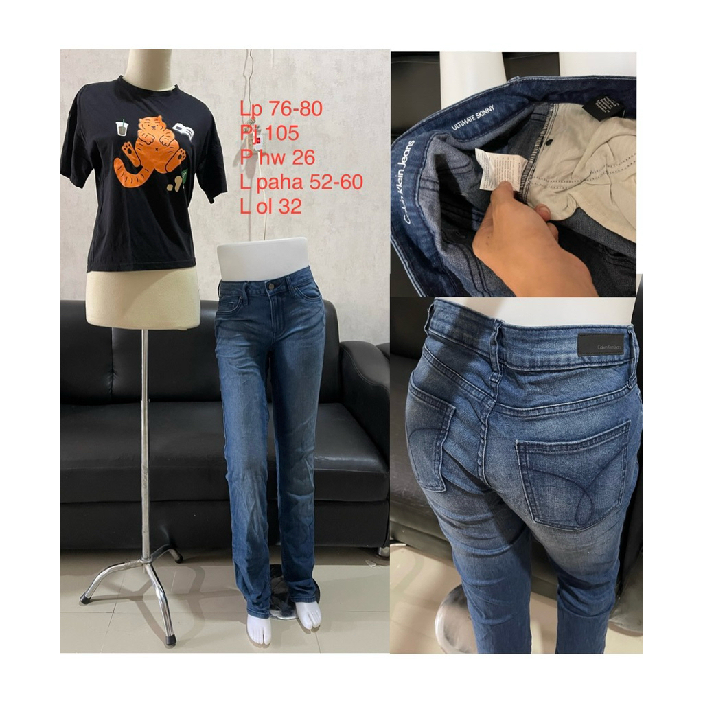 Calvin klein jeans ultimate skinny ck denim pants celana jeans celana denim