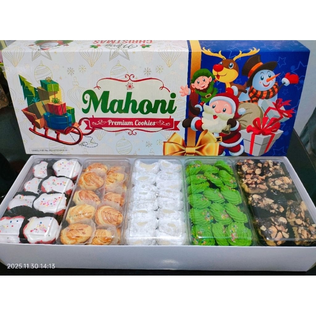 KUE NATAL TAHUN BARU PREMIUM MAHONI KUE KERING TERLARIS / HAMPERS KADO GIFT SET