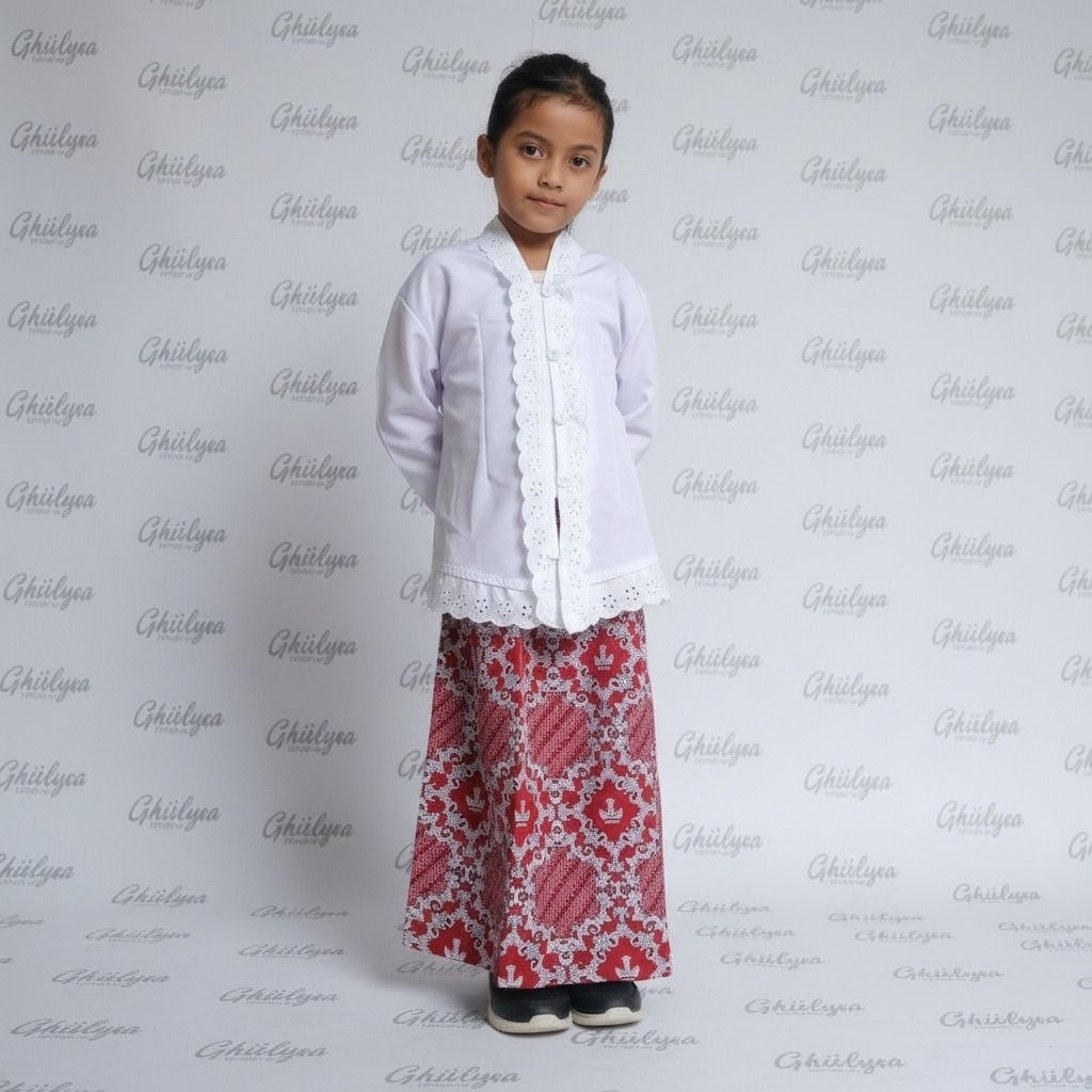setelan kebaya anak sekolah, kebaya anak sd, baju adat tradisional, setelan kebaya encim, baju karti
