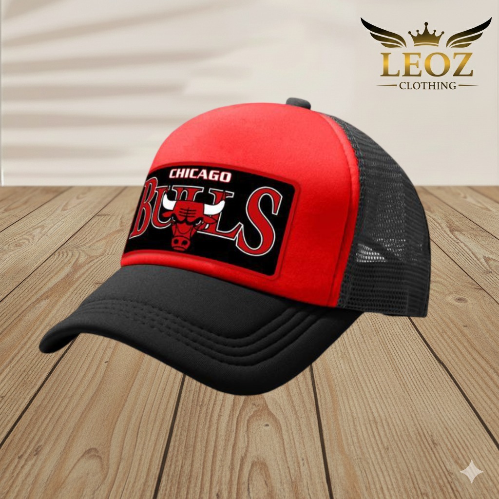 Topi Jaring Sport Unisex Chicago Tinggi 16cm