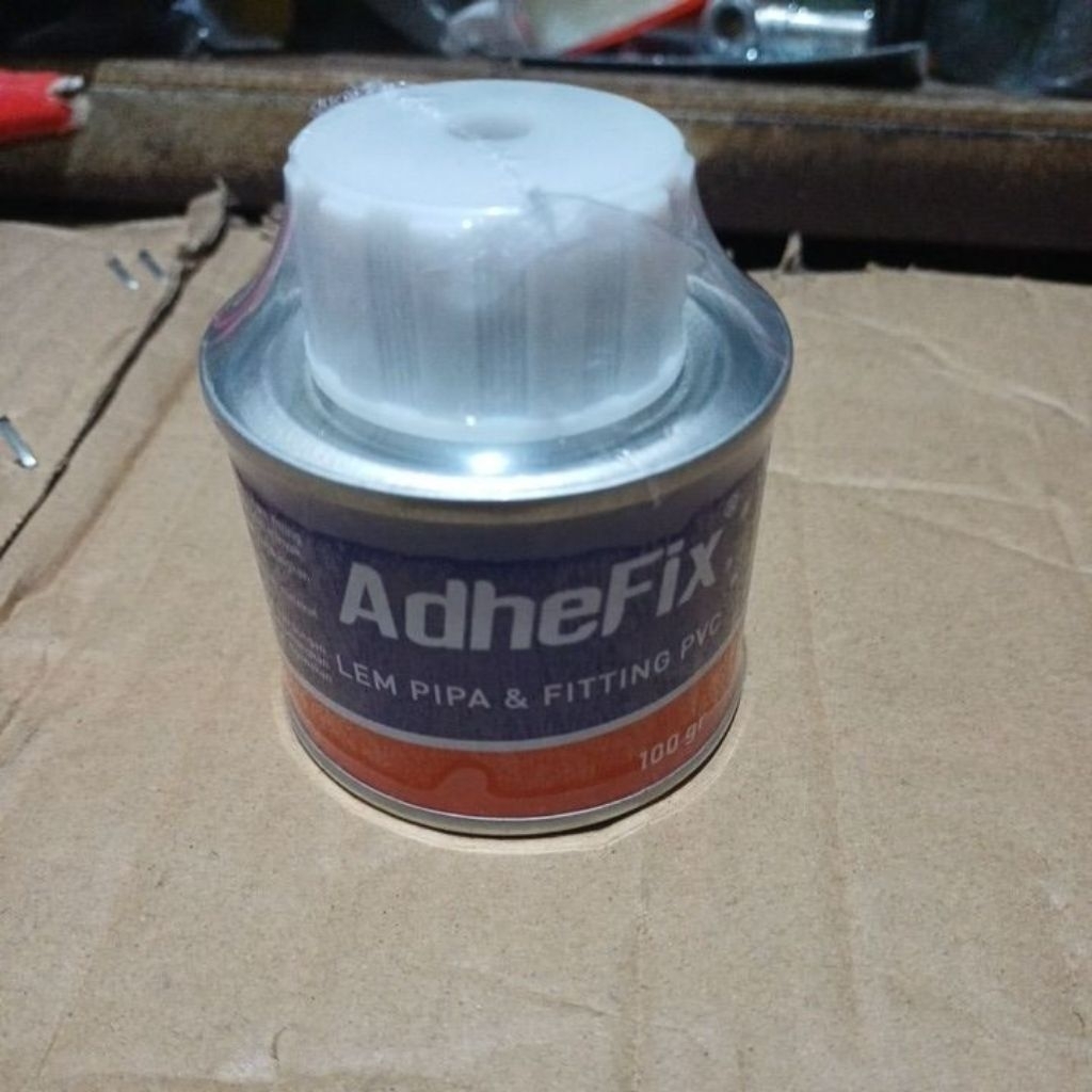 Lem Pipa Kaleng 100gr lem pipa pvc adhefix kemasan kaleng kecil