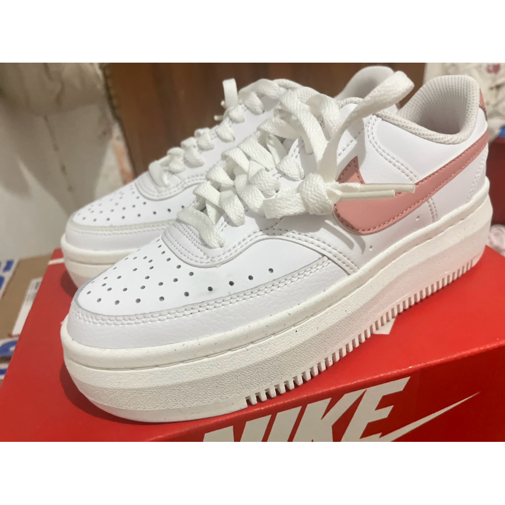 NIKE Sepatu Wanita Court Alta Vision White Putih Running Sneakers Run Bukan Puma adidas vomero yongk