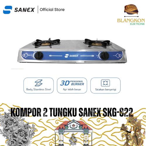 SANEX Kompor Gas 2 Tungku SKG - 822