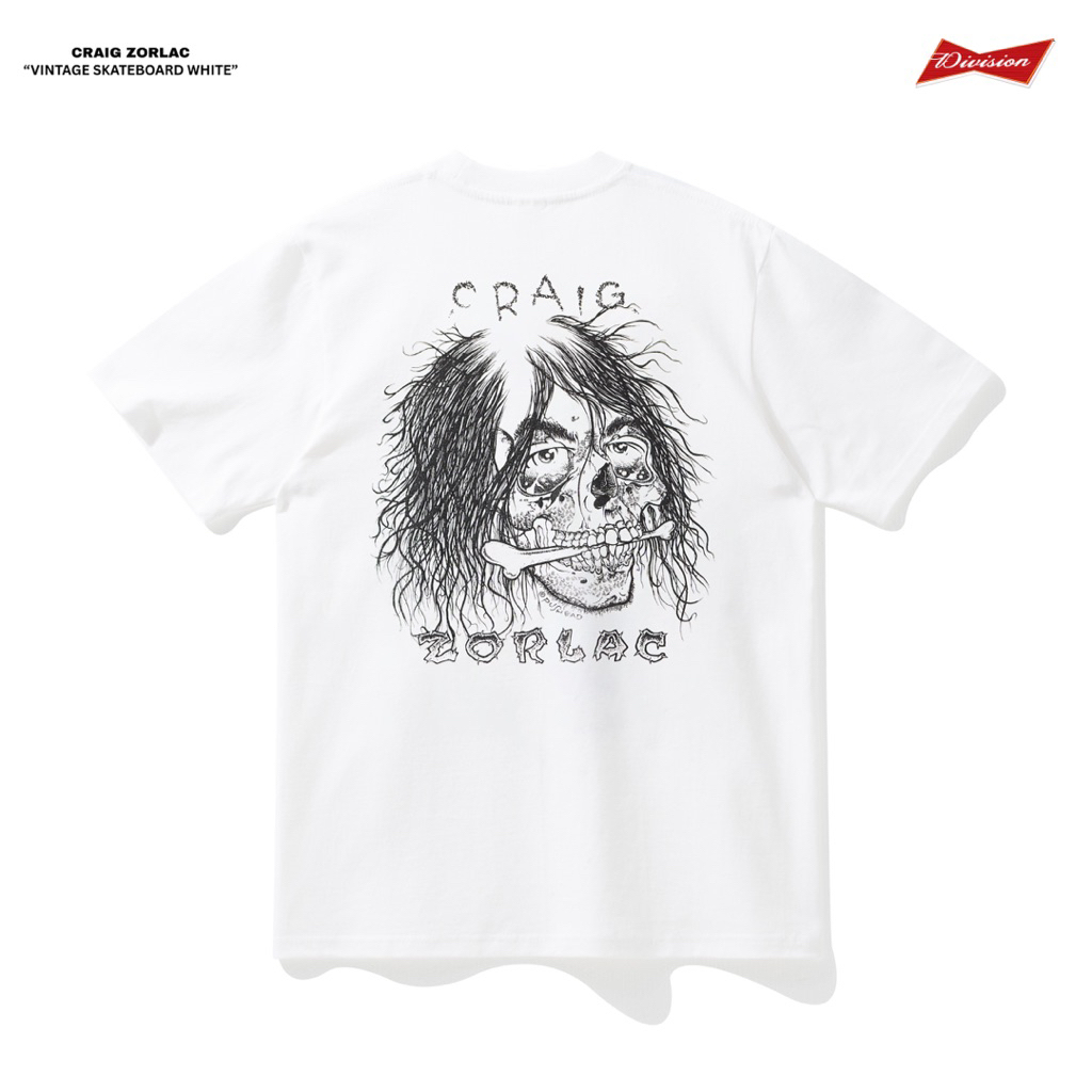 Craig Zorlac Tshirt - White | Baju Skateboard