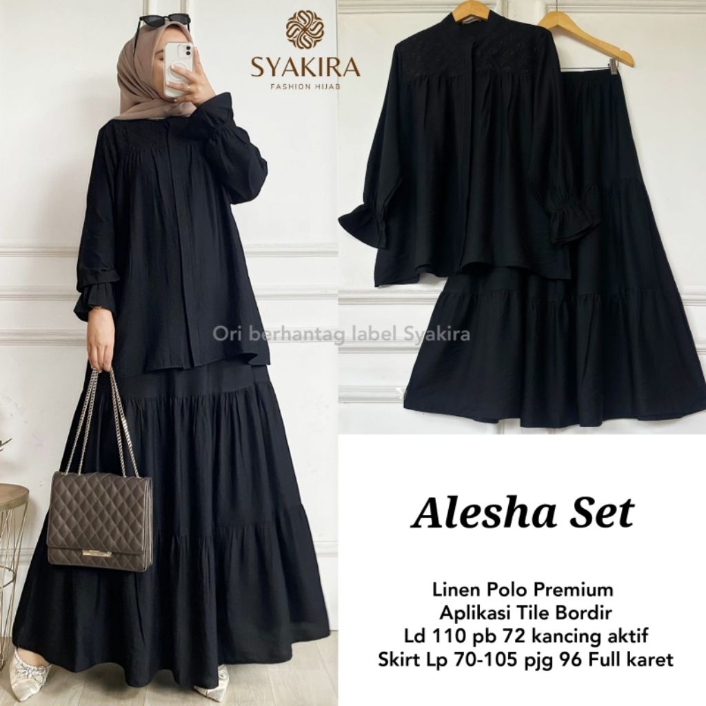 SET ATASAN ROK POLOS // ALESHA // INDIRA // MONA // ORIGINAL BY SYAKIRA