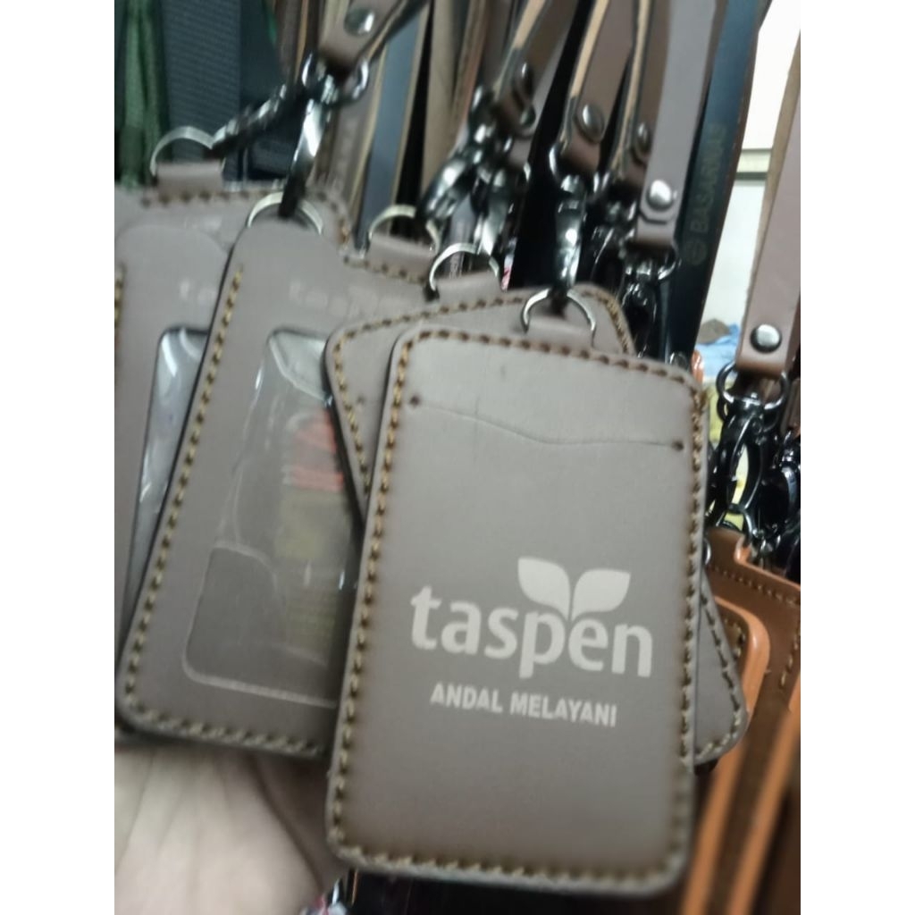 lanyard id card TASPEN gantungan+dompet id card TASPEN bahan berkualitas tinggi