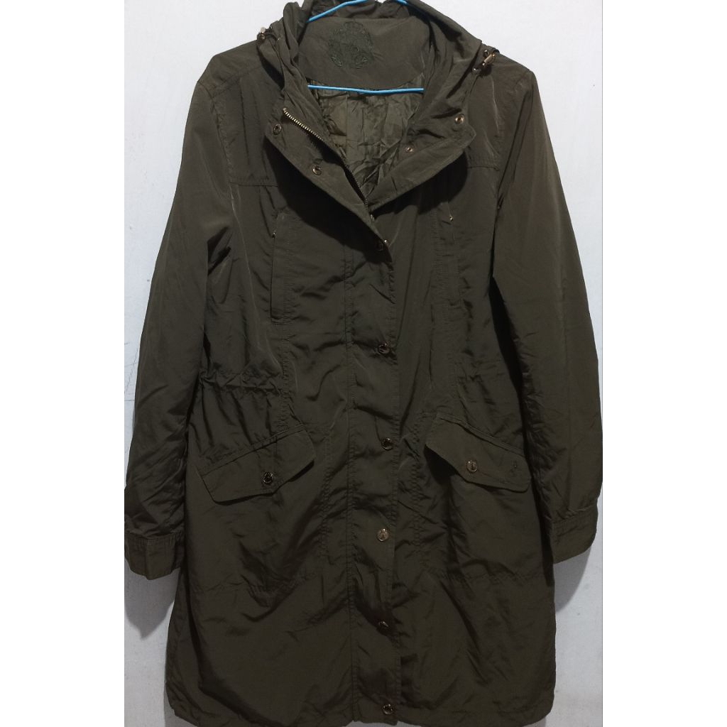 Parka Hijau Army Bean Pole Berhodie Permanen