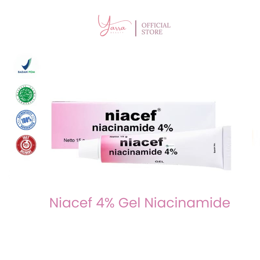 NIACEF - Niacef 4% Gel Niacinamide Membantu Meredakan Jerawat