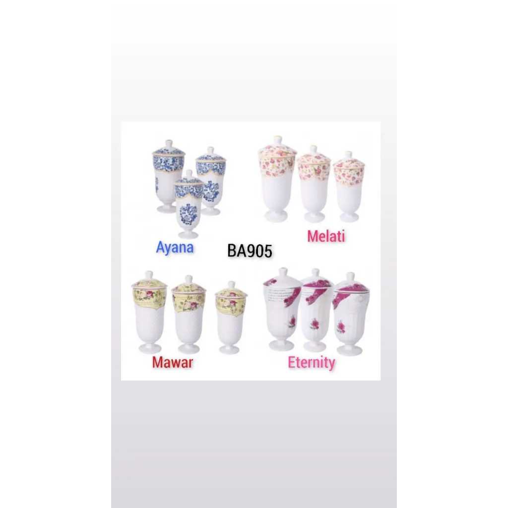 Vicenza Tople Gracia Gemini mawar melati ayana Toples kue Kedap Toples Permen  Vicenza Toples Lebara