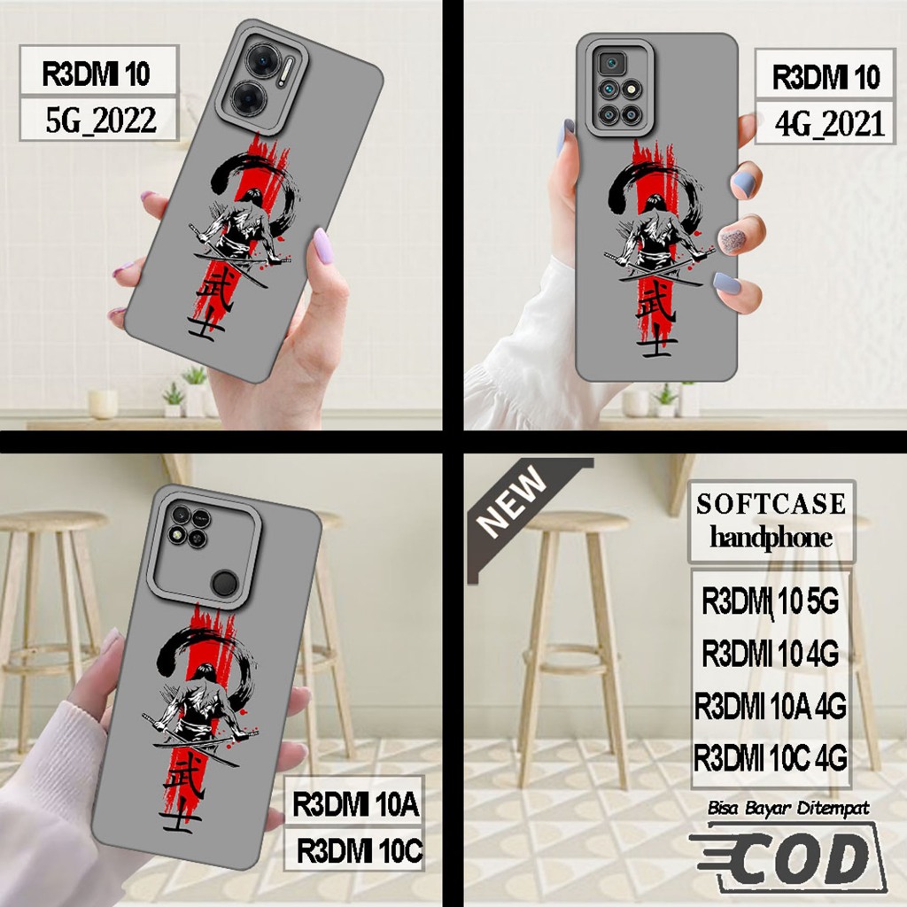 Case REDMI 10 5G ,REDMI 10 4G ,case REDMI 10A ,case REDMI 10C _Casing silikon hitam bening elastis