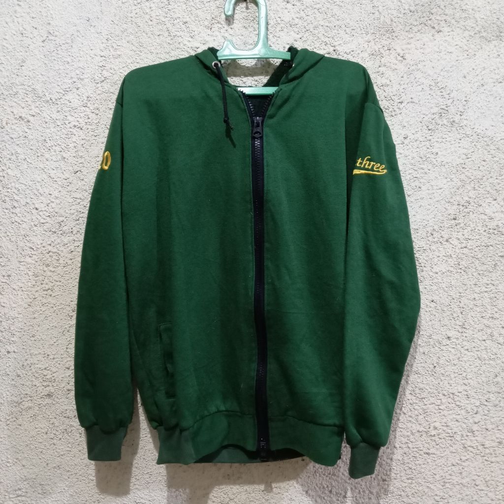 (Preloved) Jaket Kelas Pria / Jaket Pria Laki-Laki / Jaket Warna Hijau Botol / Jaket Pria Besar