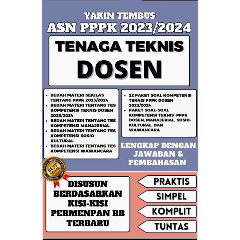YAKIN TEMBUS ASN PPPK 2023/2024 TENAGA TEKNIS DOSEN IDO68