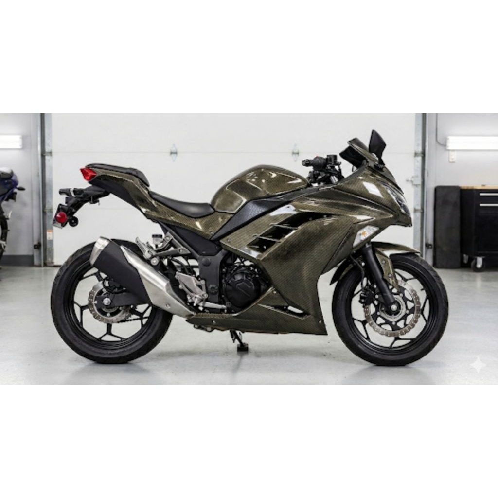 Jual FULL BODY NINJA 250 FI FULL CARBON KEVLAR 2ND , BEKAS PEMAKAIAN SENDIRI