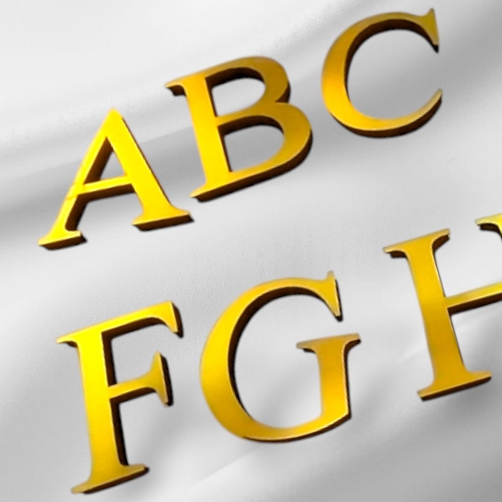 HURUF TIMBUL AKRILIK 2MM LAPIS BUSA EVA / BUSA HATI 1cm