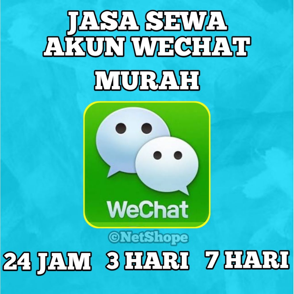 SEWA AKUN WECHAT