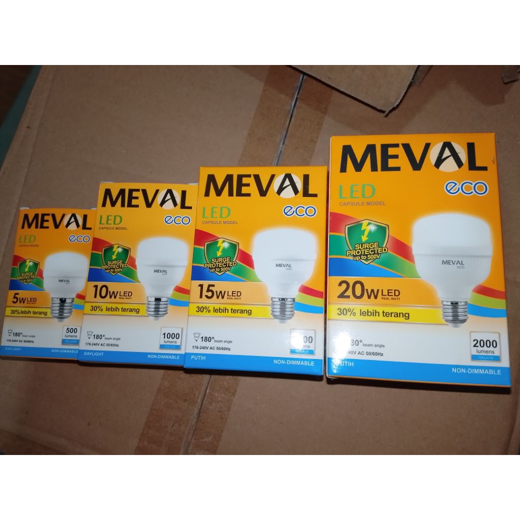 meval lampu led meval eco capsul