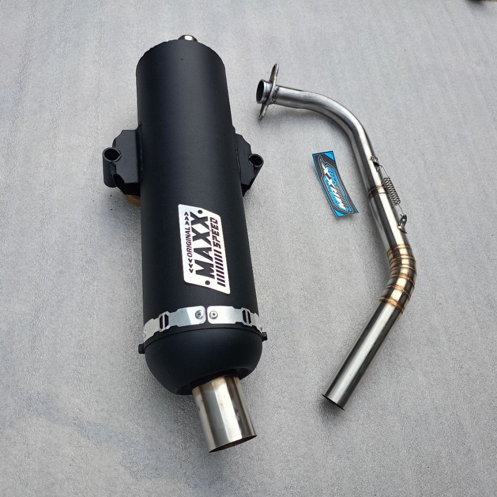 KNALPOT STANDART RACING moncong KOU inlet 26-28 original MAXXSPEED Mio beat Vario CLICK Scoopy NMAX 