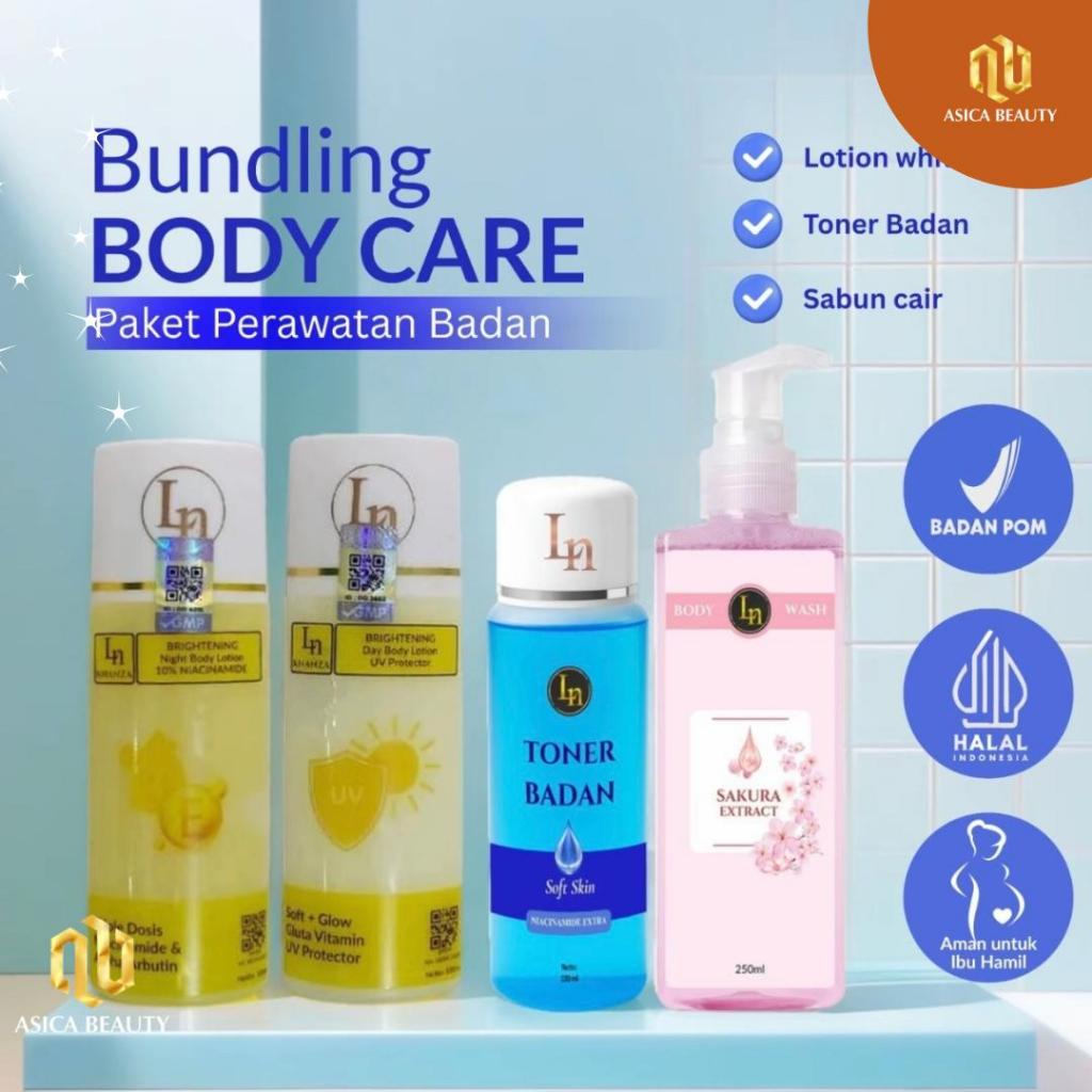 LN Kuning HB Kelupas| Lotion Dosting Tripledosis +++| Body Lotion Kelupas isi 2pcs Siang & Malam