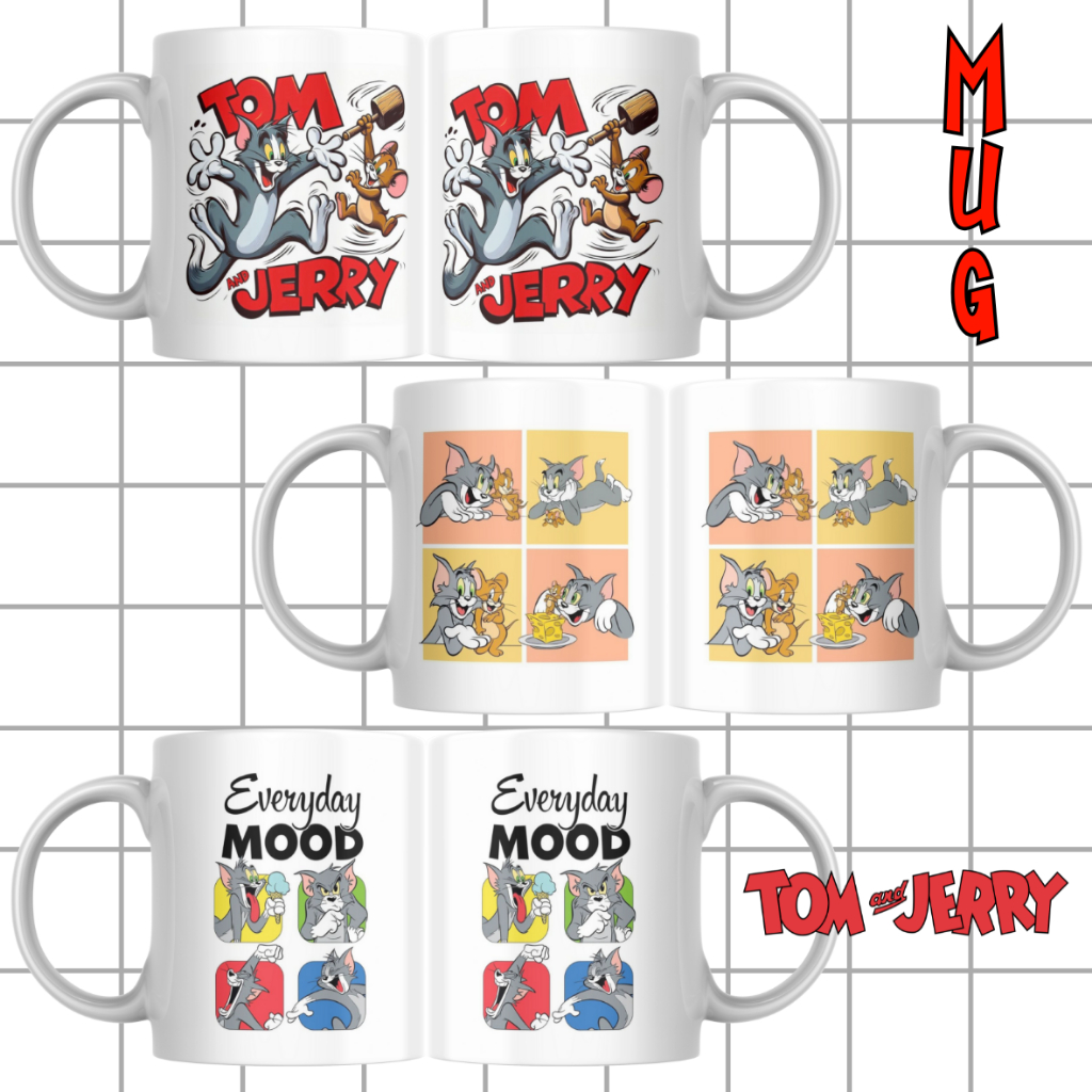 Mug Tom & Jerry / Gelas Tom & Jerry / Cangkir Tom & Jerry