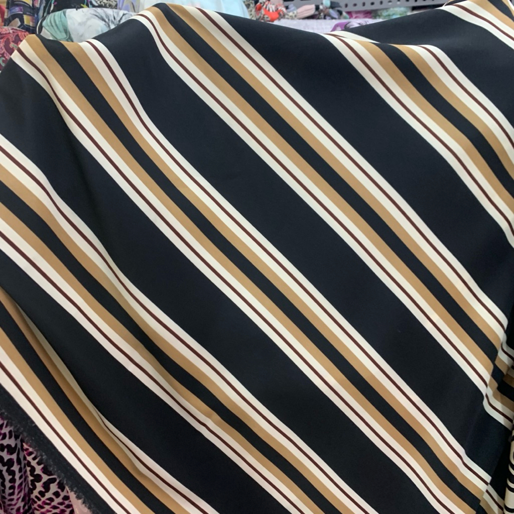 kain satin motif - kain silk salur - kain satin premium - kain babysilk salur