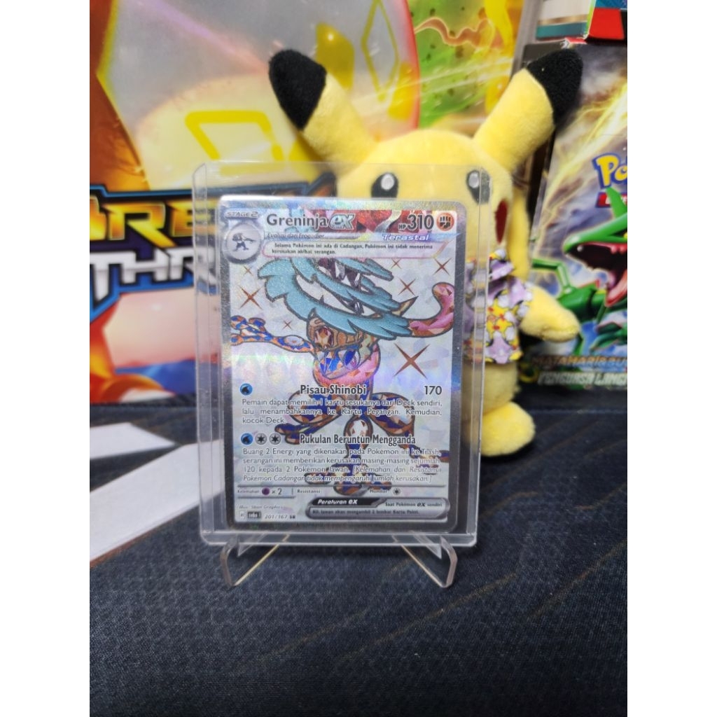 Kartu Pokemon TCG Indonesia Greninja EX SV6s 201/167 SR