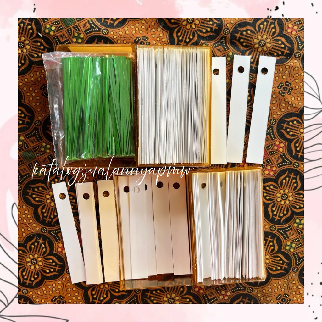 (Label + tali 300pcs) Label id - Label Anggrek - Label Tanaman - Tahan Air - Tahan Panas