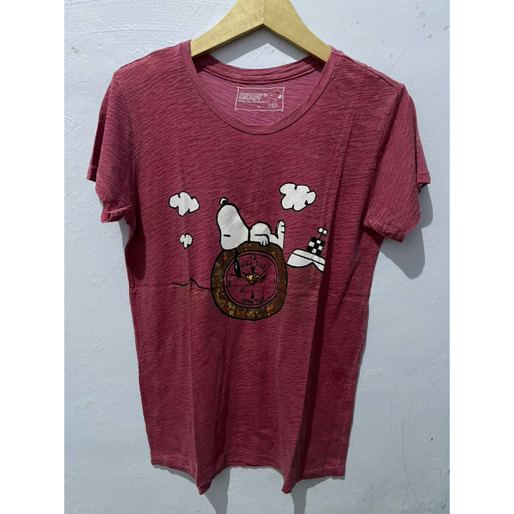 Kaos Cewek Snoopy Original Second