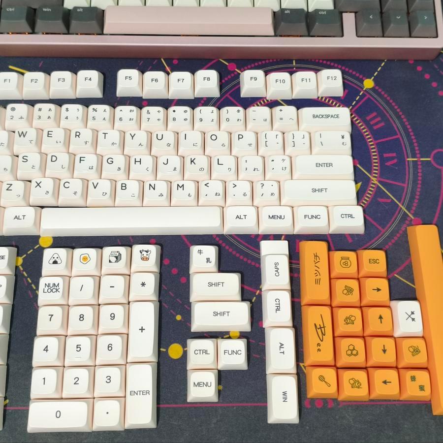 XDA Honey Milk PBT Keycaps