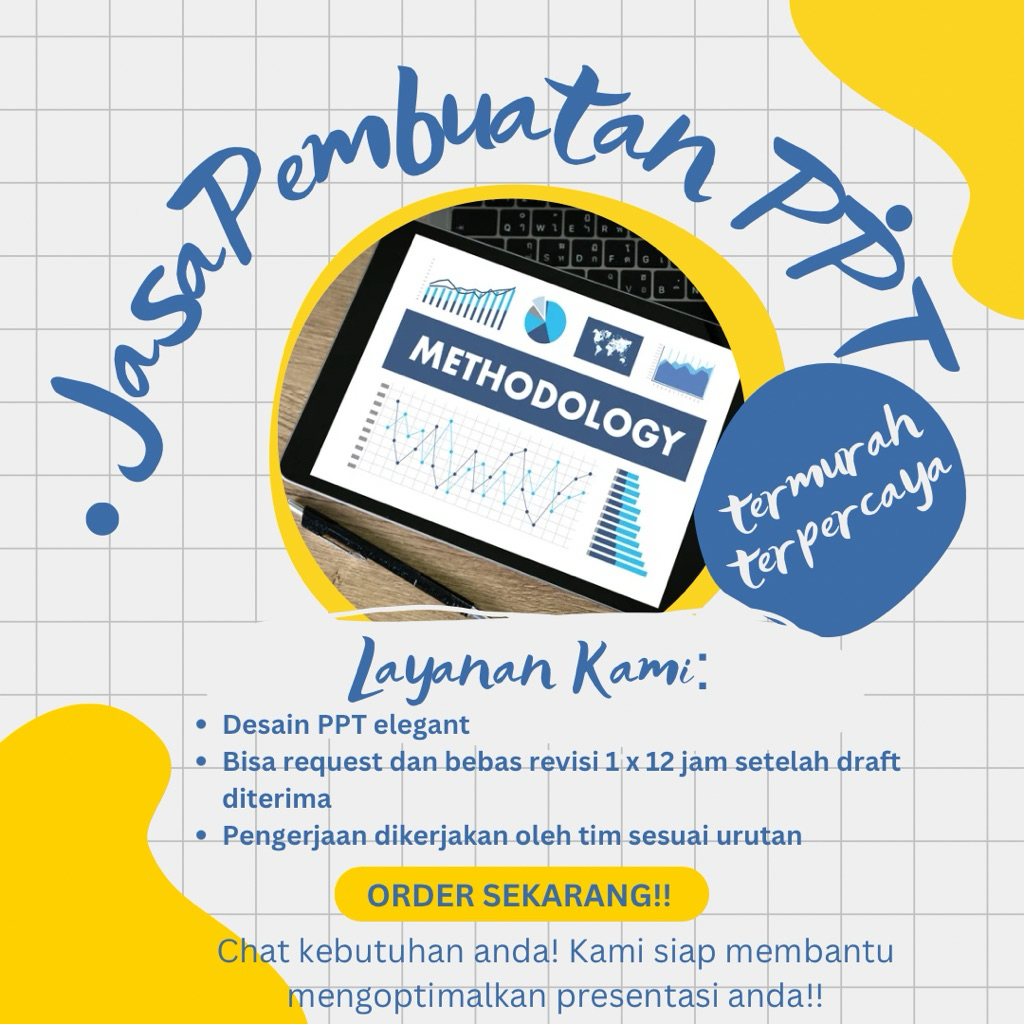 JASA PEMBUATAN PPT – PRESENTASI PROFESIONAL, RAPI & ELEGAN