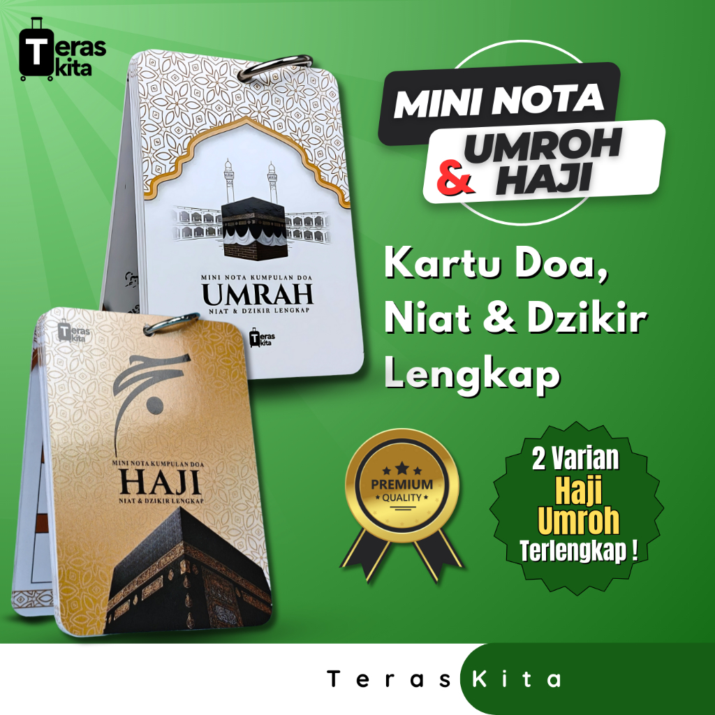 Catatan Doa Umroh dan Haji Ringkas | Buku Doa Umroh dan Haji Mini | Buku Panduan Haji Umroh Praktis