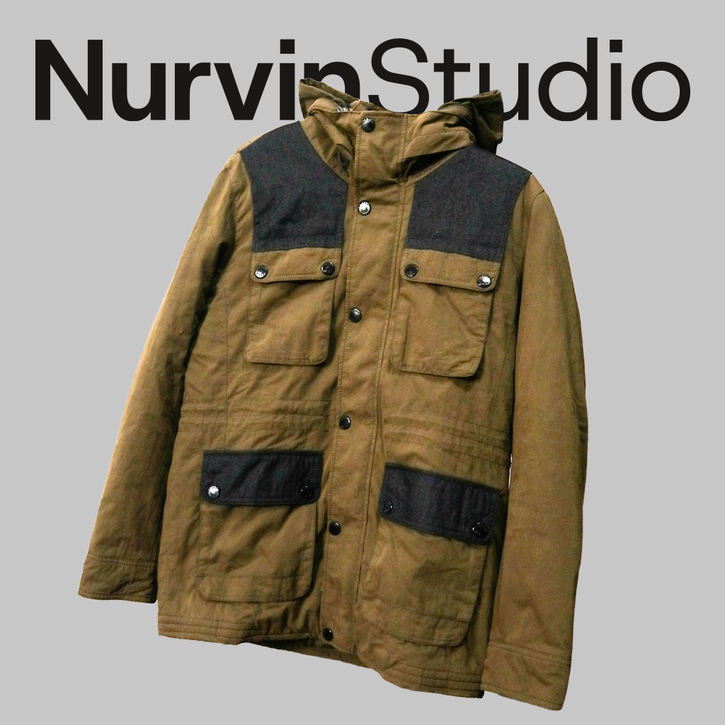 Jaket Tebal UGIZ Korea Style – Parka Khaki Pria
