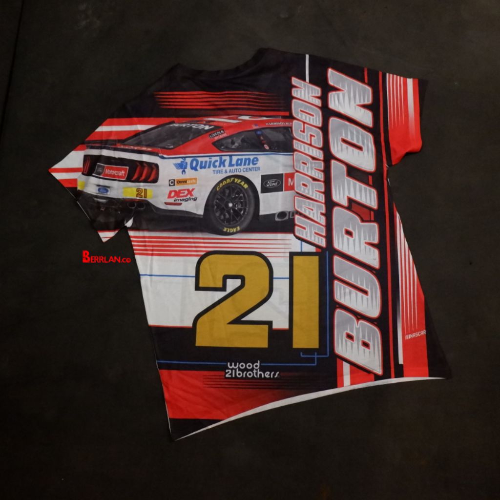 T Shirt Nascar Harrison Burton AOP 100% Original