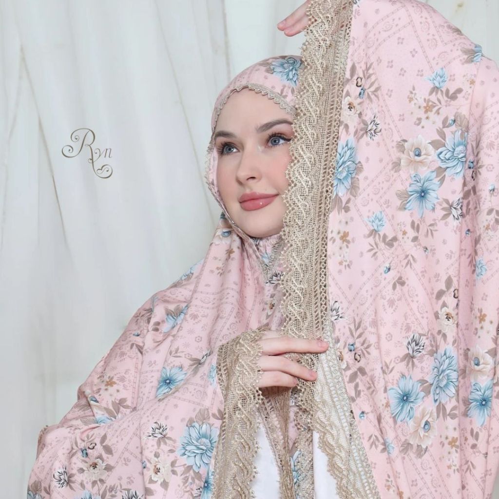 Mukena Rayon Jumbo Premium Mukena RYN Rayyan Ori Original 100% Mukena Travel Dewasa Bahan Rayon Visc