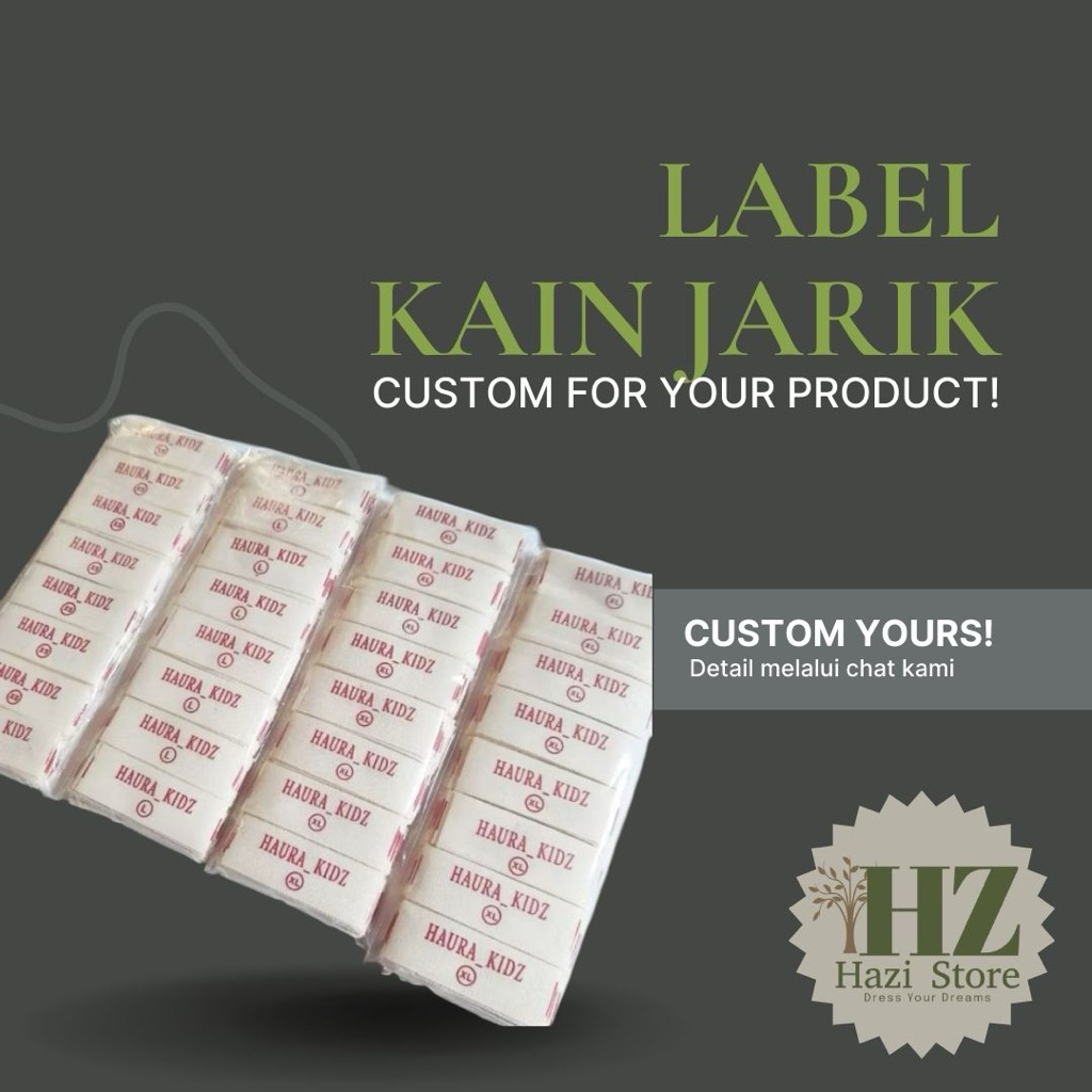 Exclusive Piterban Premium | Label Kain Jarik Label Kain Hangtag Baju berbagai macam produk, all var