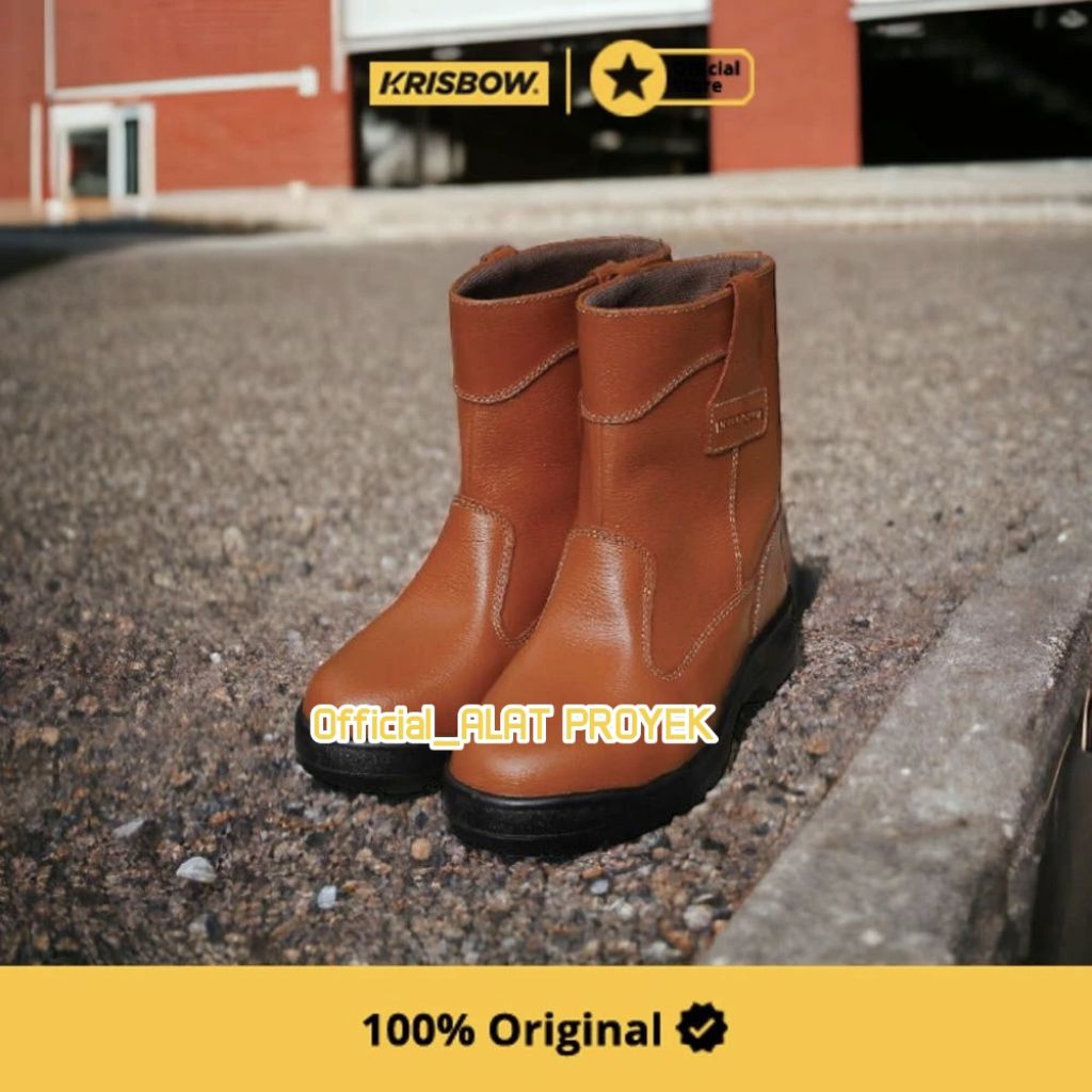 Krisbow Ukuran 39 Viking Sepatu Pengaman - Cokelat Safety Shoes Pengaman Kaki Perlengkapan Industri 