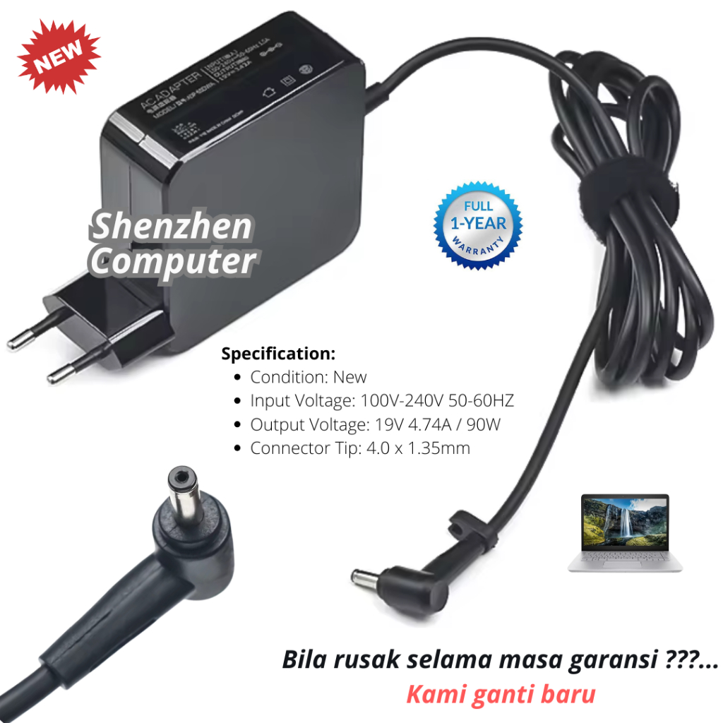 Charger laptop Asus X441U, Charger laptop Asus X441MA, Charger Laptop Asus X441M new