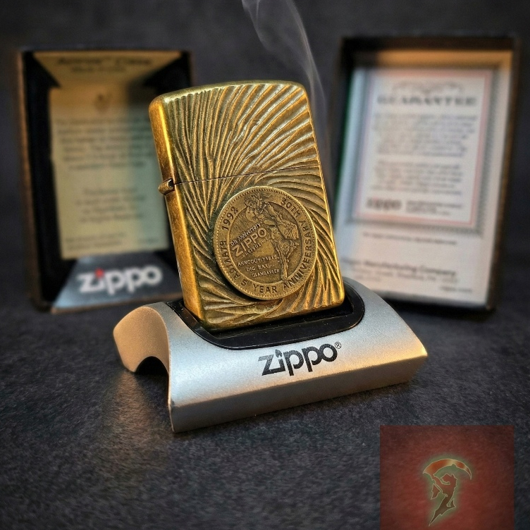 ZIPPO SPIRAL LOGO "Armour Case"