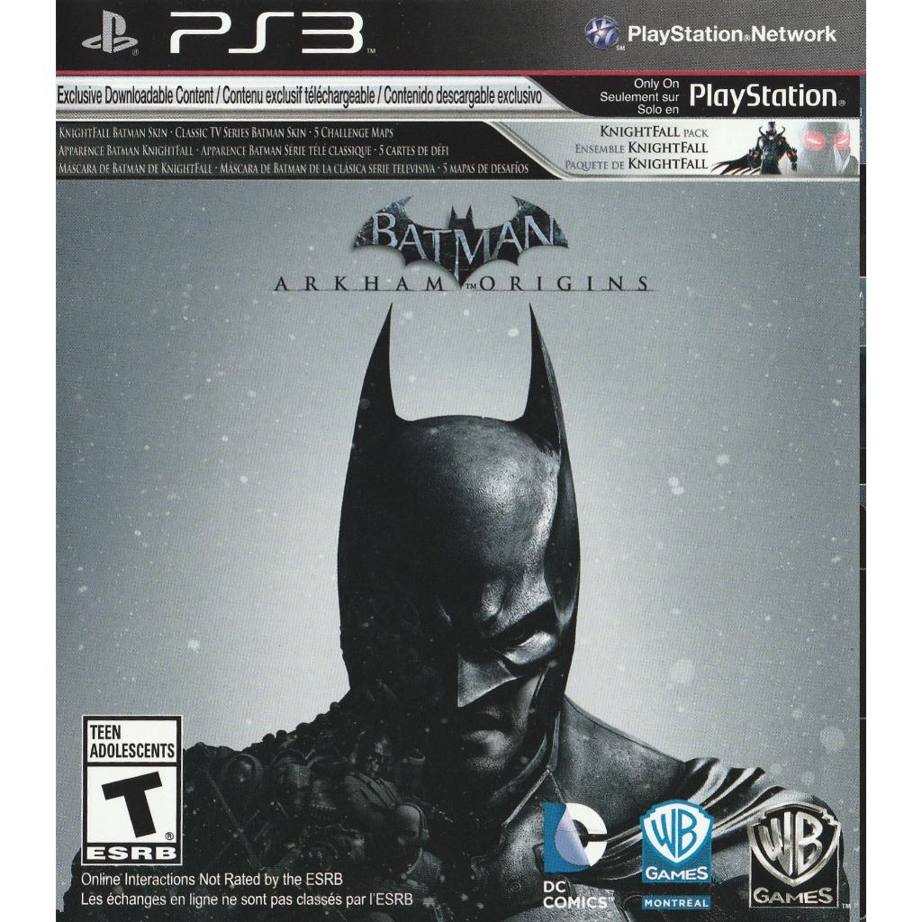 KASET GAME PS3 PKG BATMAN ARKHAM ORIGINS