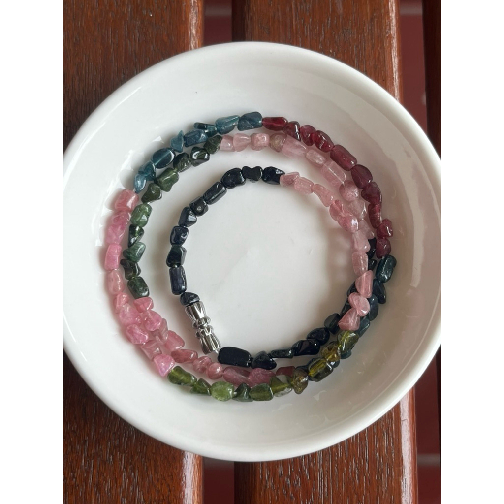 Kalung atau gelang 3 strap tourmaline