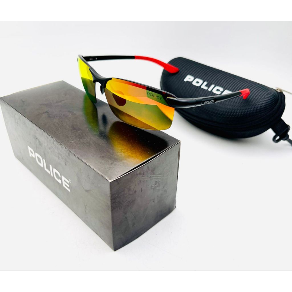 New Sungglass Grade Ori Kacamata Hitam POLICE 1937 Bahan Aluminium Lensa Polarized+UV600 Antiradiasi