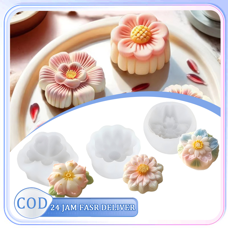 Cetakan Silikon Bunga Sakura Cetakan Bunga Puding Kecil Bunga Puding Jeli Estetika