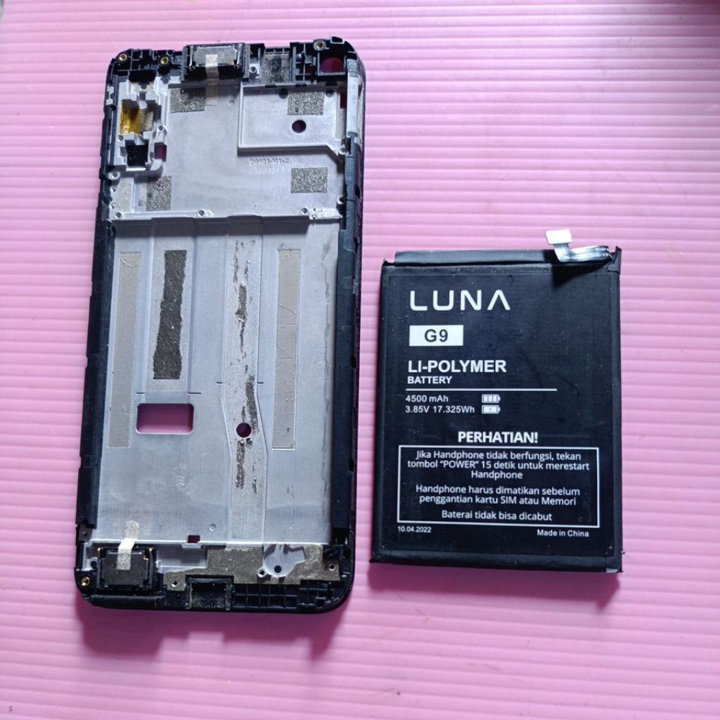 tatakan lcd/ baterai Luna G9 ORI copotan
