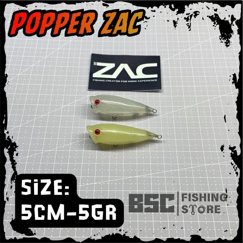 POPPER GLUE REP HINOMIYA ZAC LURE umpan casting hampala